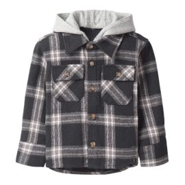 Long Sleeve Flannel Shirts with Hoody -BC 304