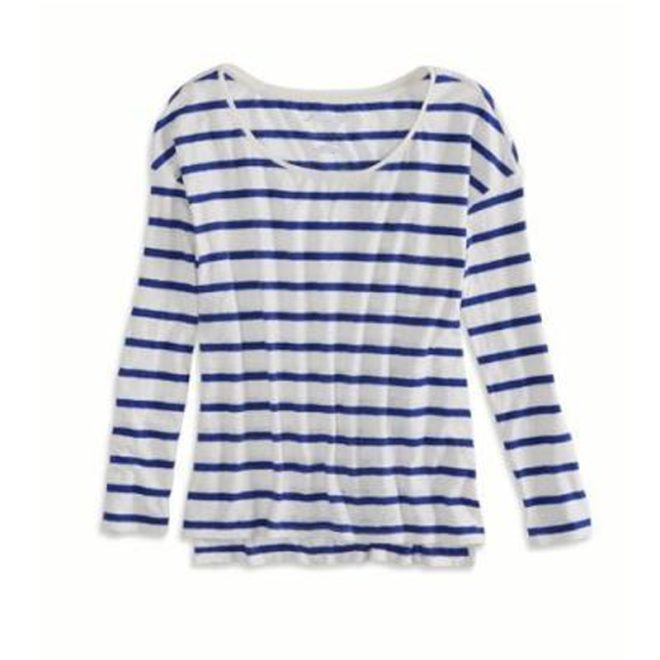 Ladies Stripe Tee-BC 110251