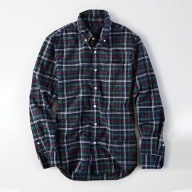 33232 Multi-colored Plaid Poplin Button-Down Shirt