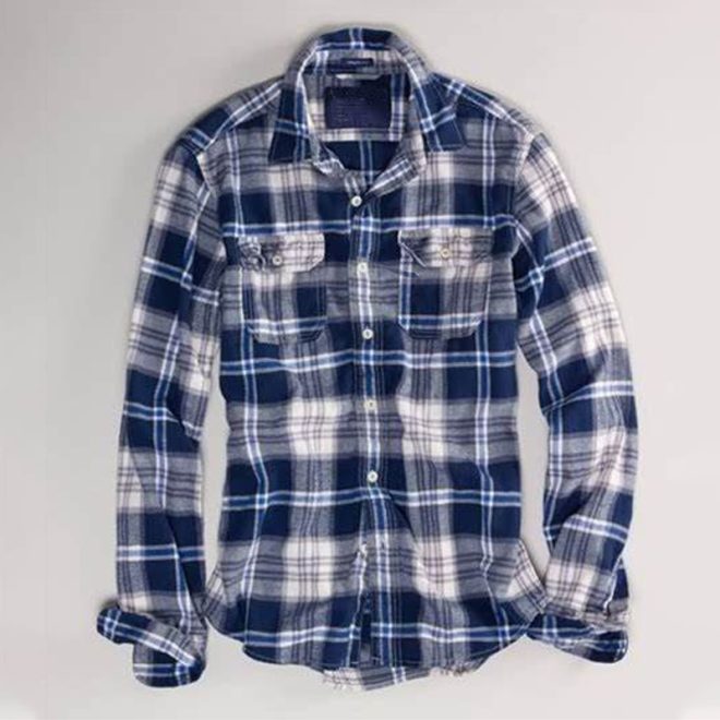 Men's Plaid Flannel Shirt -BC 33237