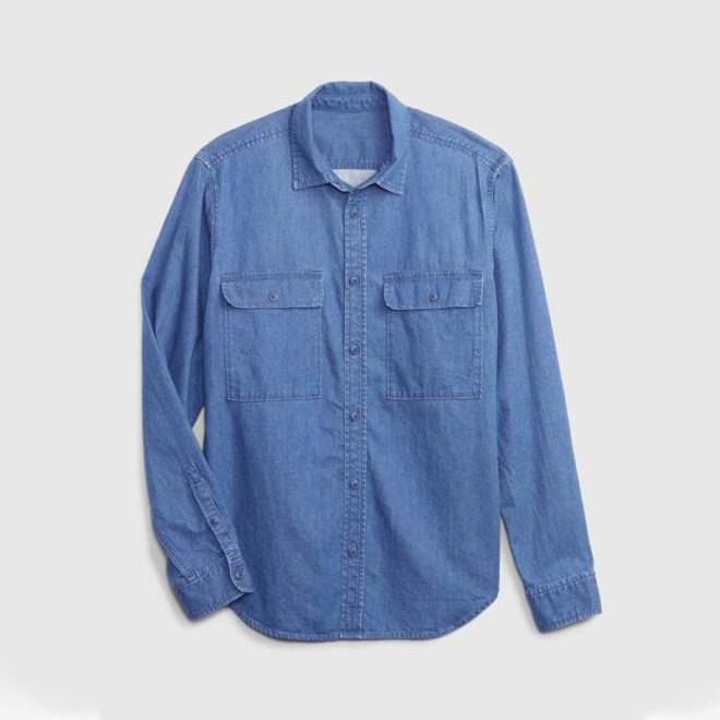 Denim Long Sleeve Shirts-BC 33429