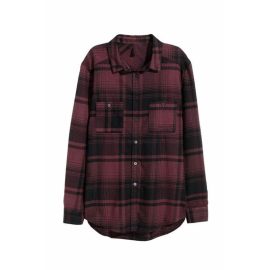 Women Flannel Checked Shirts-BC 33156